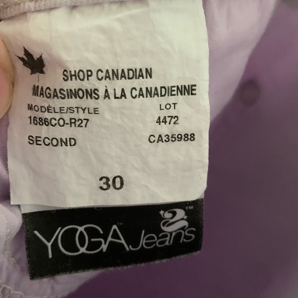 Yoga Jeans Second Denim RACHEL SKINNY JEANS in LILAS Colour - Picture 6 of 7